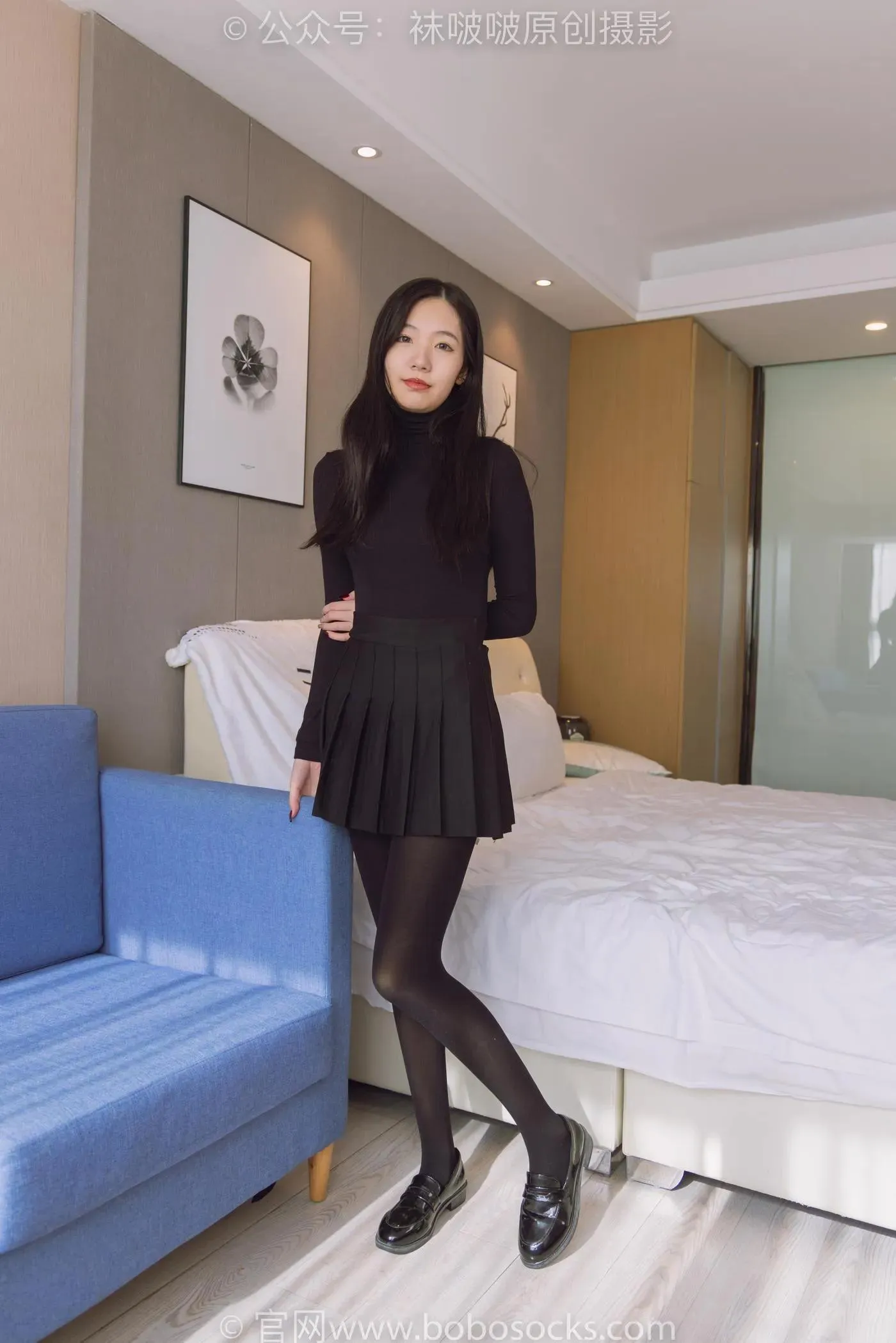 [BoBoSocks袜啵啵]NO.184 小甜豆-黑皮鞋、厚黑丝 [140P]插图8